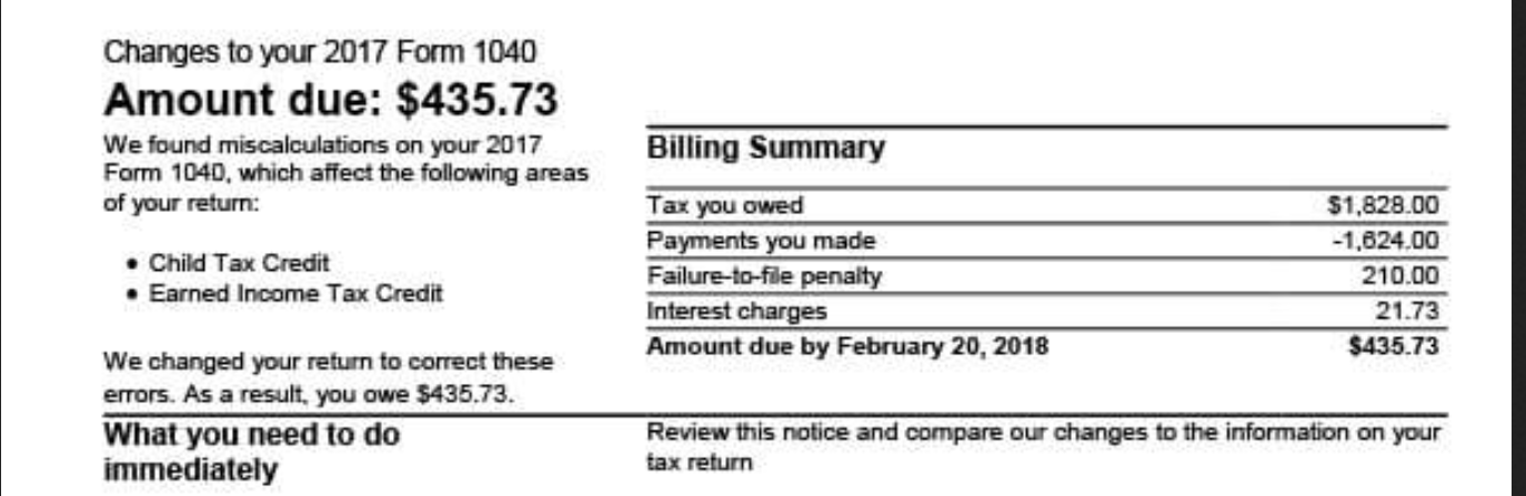 IRS CP11 Notice